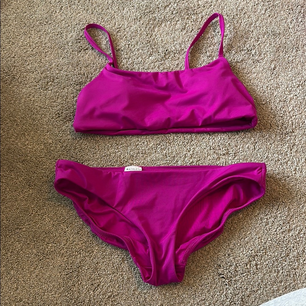Athleta Fuchsia Bikini (top and bottoms)